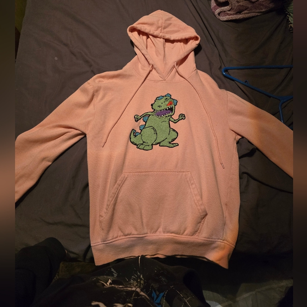 Nickelodeon raptor soft pink hoodie size small